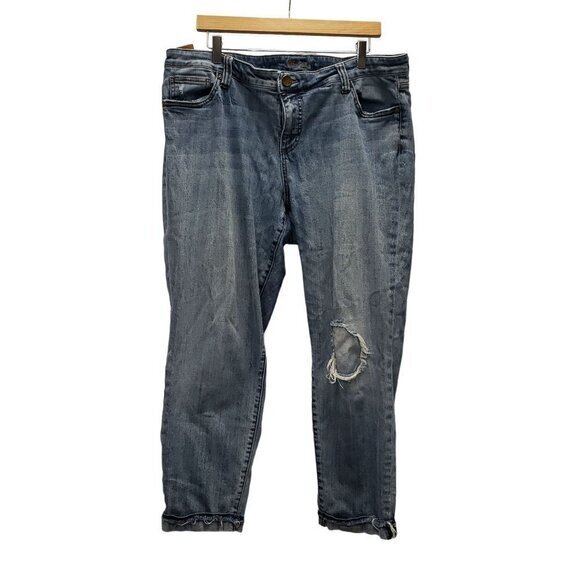 KUT From the Cloth Womens Jeans‎ Size 16W Distressed Pre-Owned - Picture 1 of 13